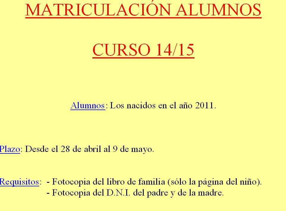 matriculacion
